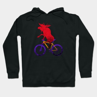 Mountain Bike Moose Hoodie